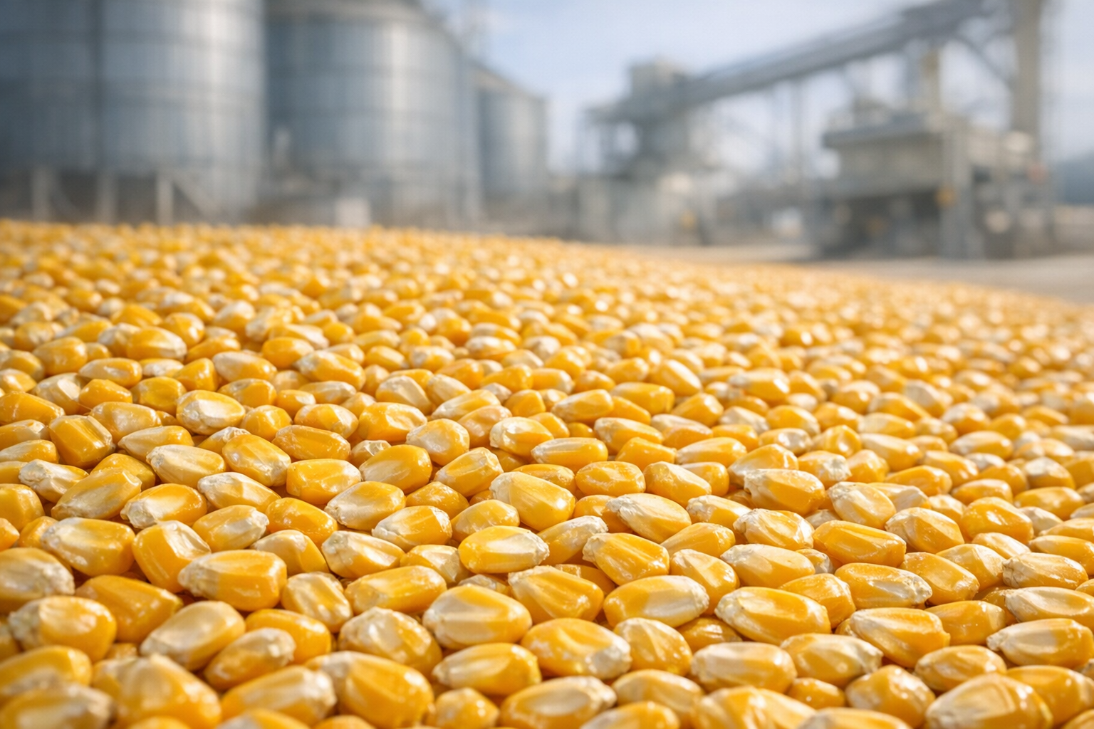 Bulk corn kernels